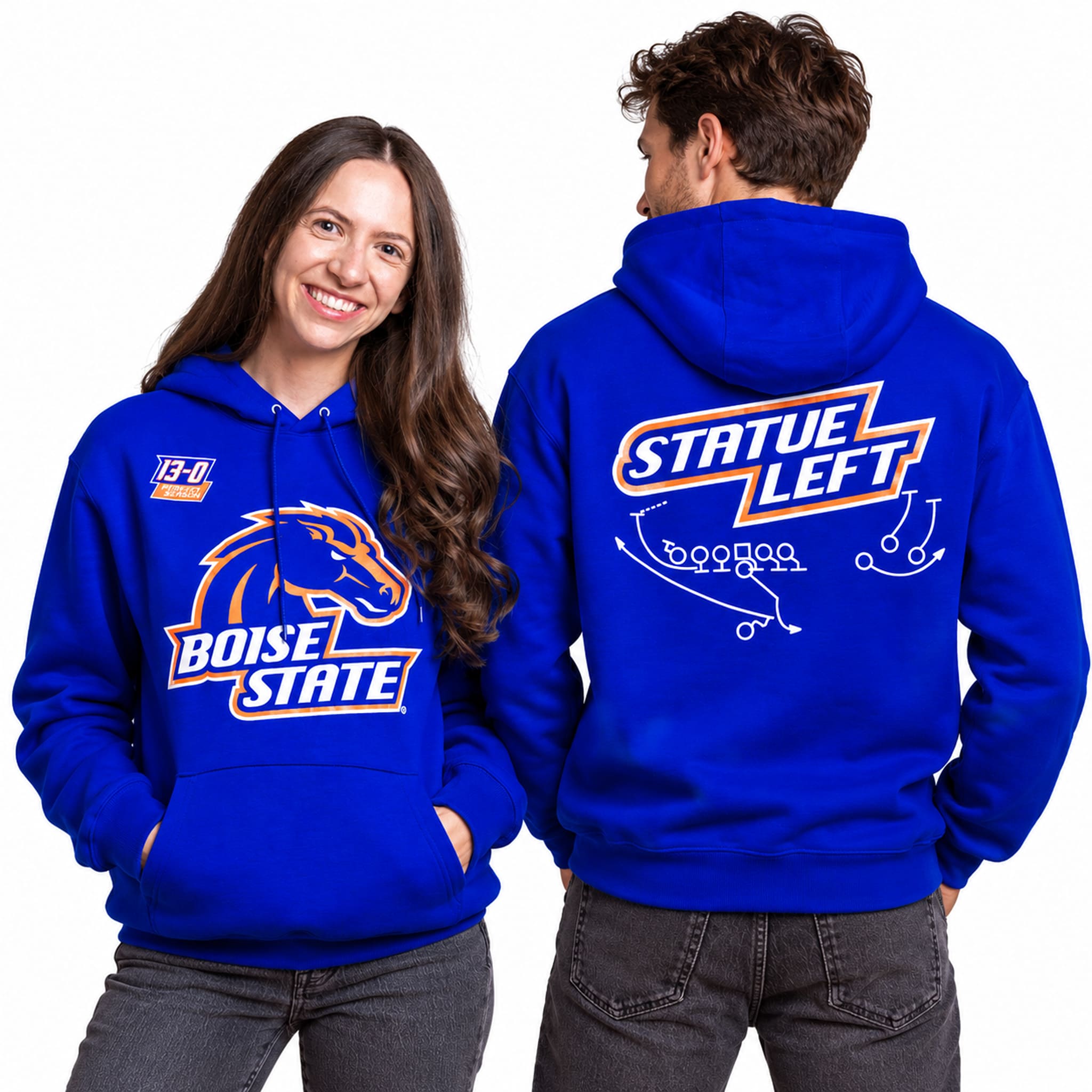 Boise State Football 13-0 Perfect Season Fiesta Bowl Hoodie 2 Boise State Football 13 0 Perfect Season Fiesta Bowl Hoodie 2