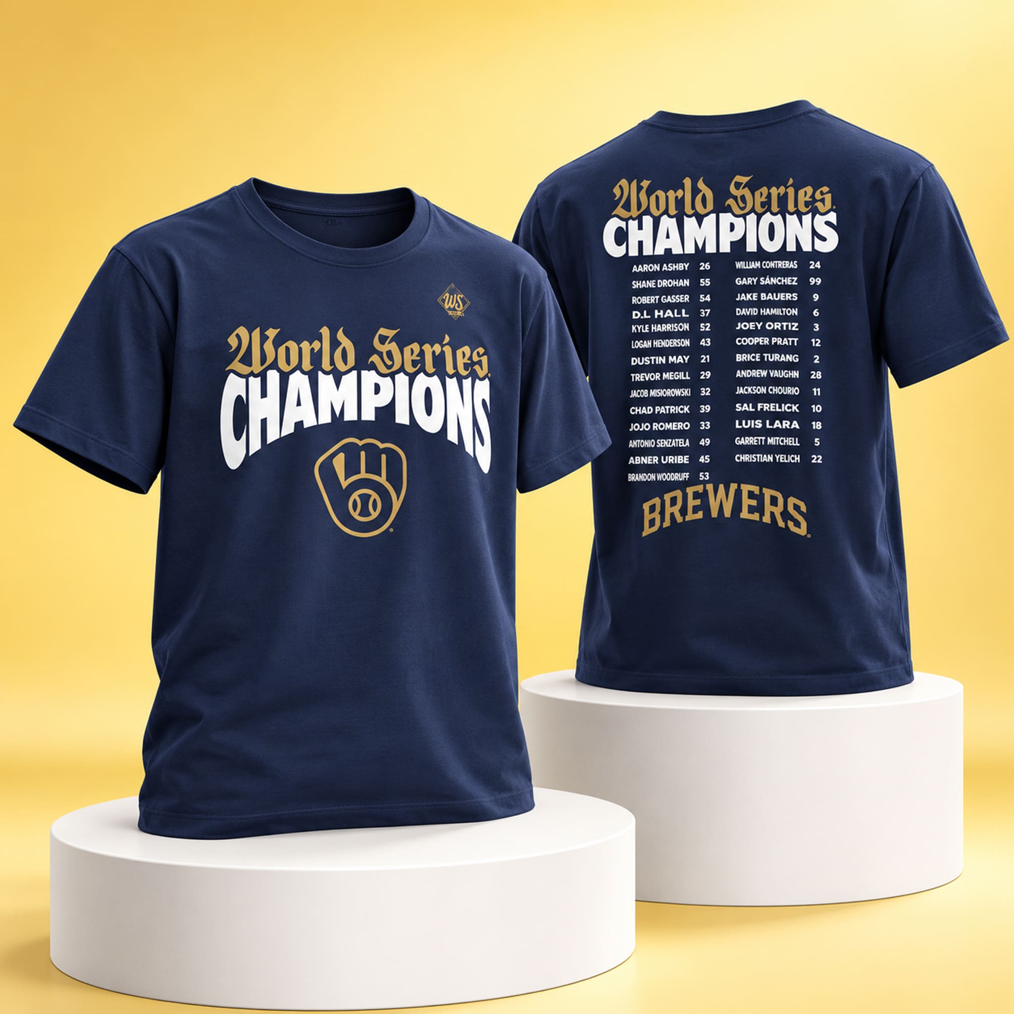 Brewers 2026 World Series Champions Signature Gothic Shirt 1 Brewers 2026 World Series Champions Signature Gothic Shirt 1