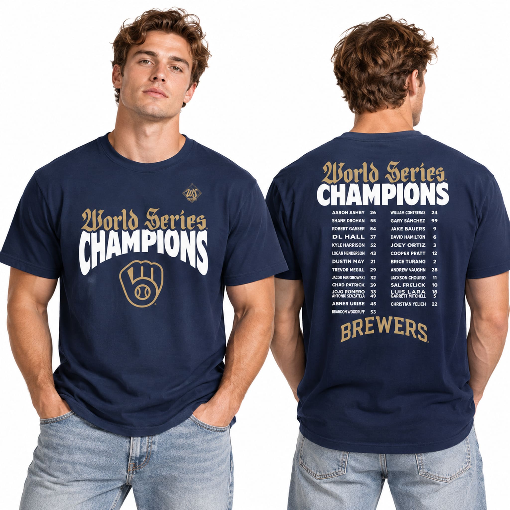 Brewers 2026 World Series Champions Signature Gothic Shirt 2 Brewers 2026 World Series Champions Signature Gothic Shirt 2