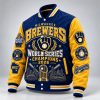 Brewers 2026 World Series Championsship Varsity Jacket 1