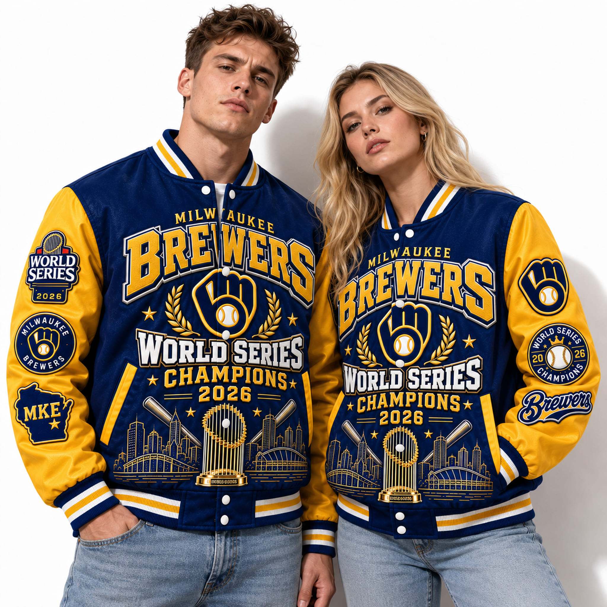 Brewers 2026 World Series Championship Varsity Jacket 2 Brewers 2026 World Series Championsship Varsity Jacket 2