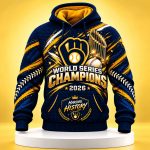 Brewers 2026 World Series Champs Making History Waffle Hoodie