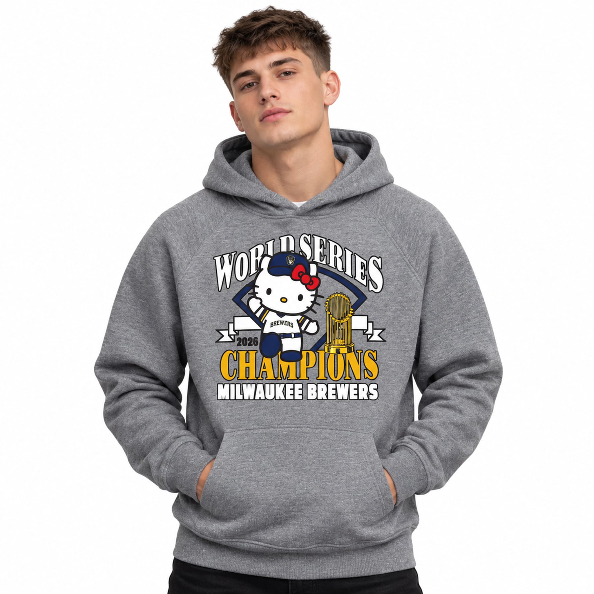 Brewers Hello Kitty 2026 World Champions Hoodie 2 Brewers Hello Kitty 2026 World Champions Hoodie 2