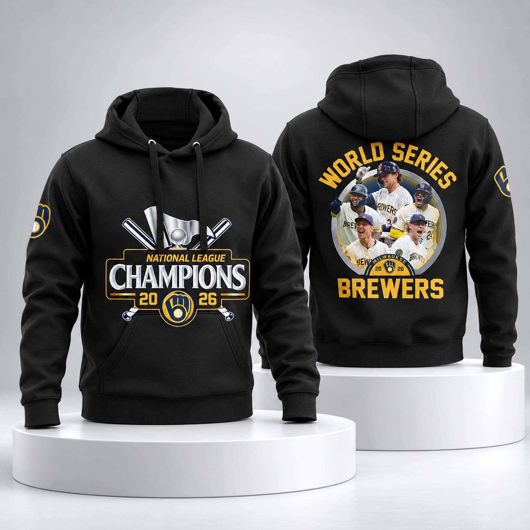 Brewers NLCS Champs World Series 2026 Custom Hoodie 1 Brewers NLCS Champs World Series 2026 Custom Hoodie 1