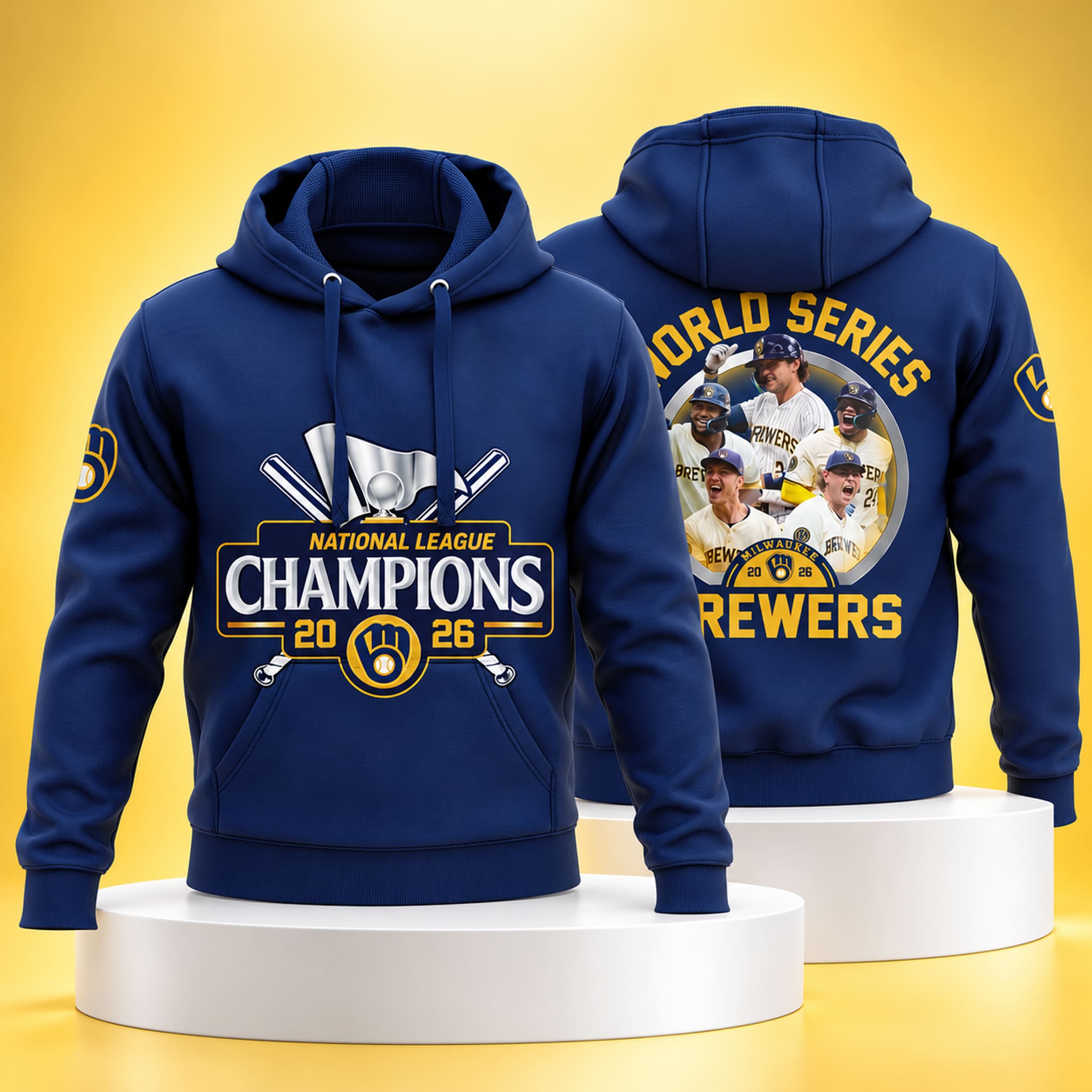 Brewers NLCS Champs World Series 2026 Custom Hoodie 4 Brewers NLCS Champs World Series 2026 Custom Hoodie 4