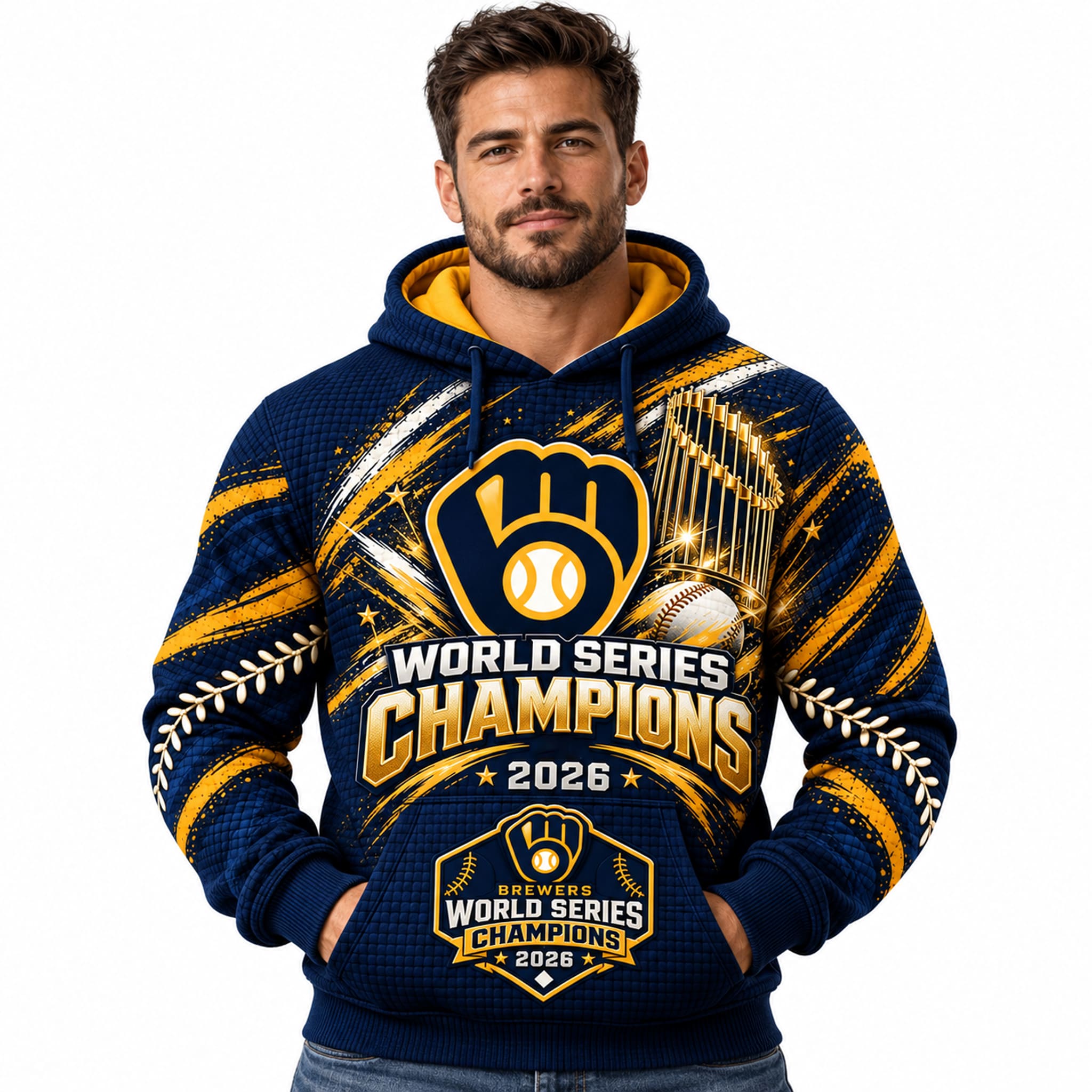 Brewers World Series Champions 2026 Christmas Waffle Hoodie 2 Brewers World Series Champions 2026 Christmas Waffle Hoodie 2