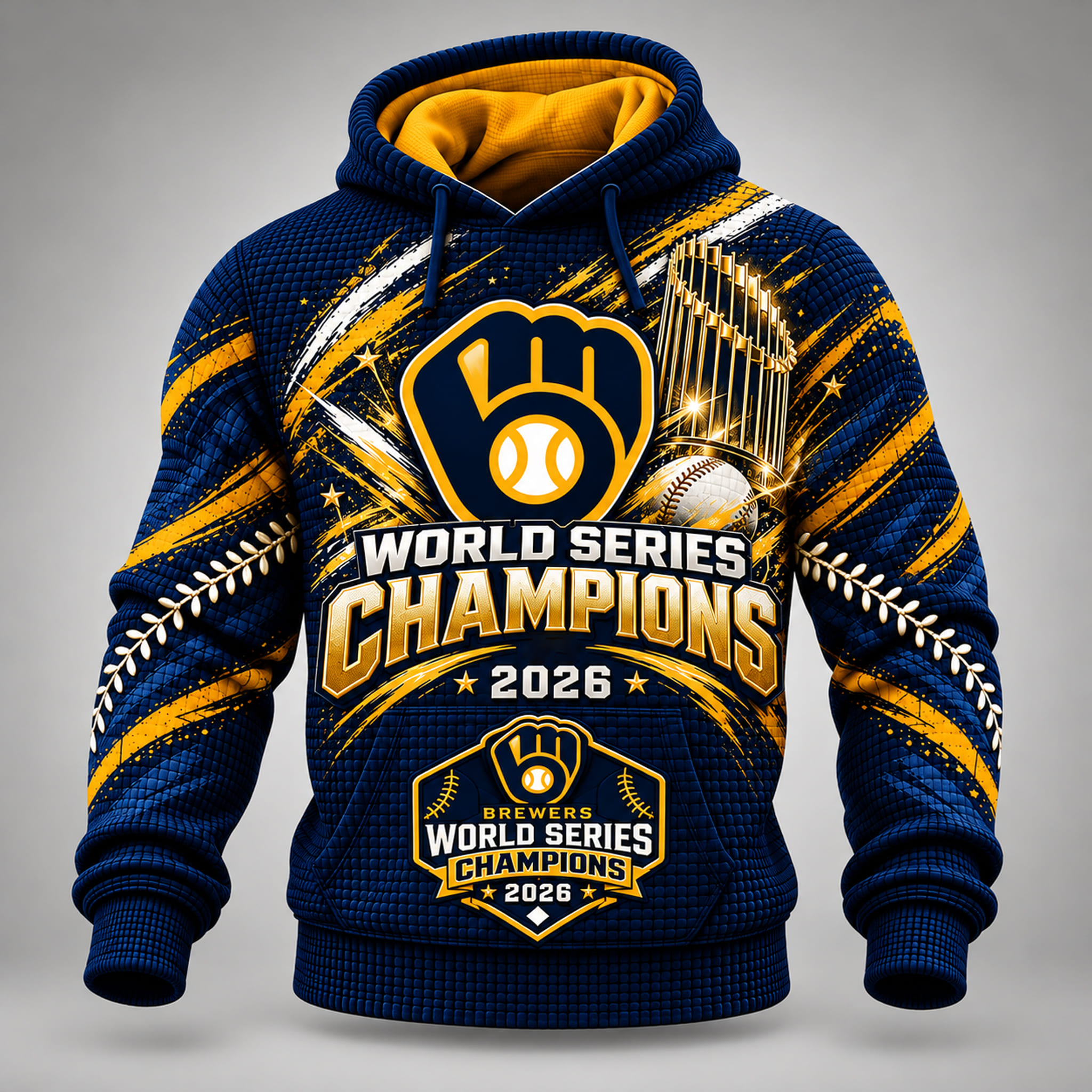 Brewers World Series Champions 2026 Christmas Waffle Hoodie 3 Brewers World Series Champions 2026 Christmas Waffle Hoodie 3