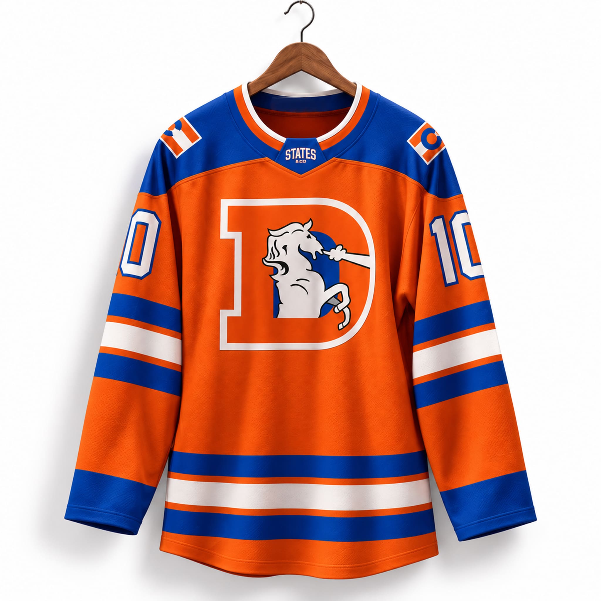 Broncos 1977 Classic Throwback Hockey Jersey 2 Broncos 1977 Classic Throwback Hockey Jersey 2