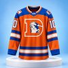 Broncos 1977 Classic Throwback Hockey Jersey 5 Broncos 1977 Classic Throwback Hockey Jersey 3