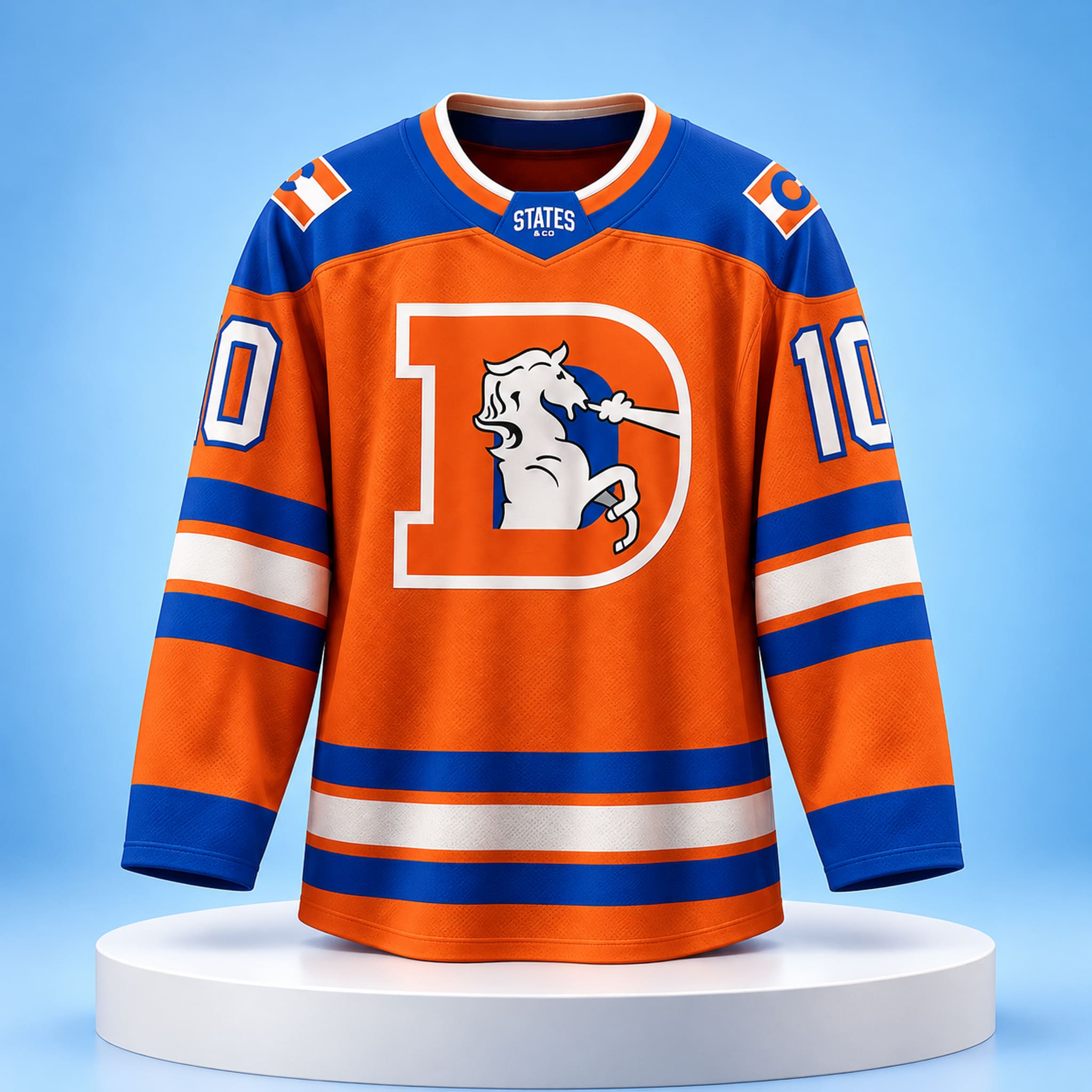 Broncos 1977 Classic Throwback Hockey Jersey 3 Broncos 1977 Classic Throwback Hockey Jersey 3