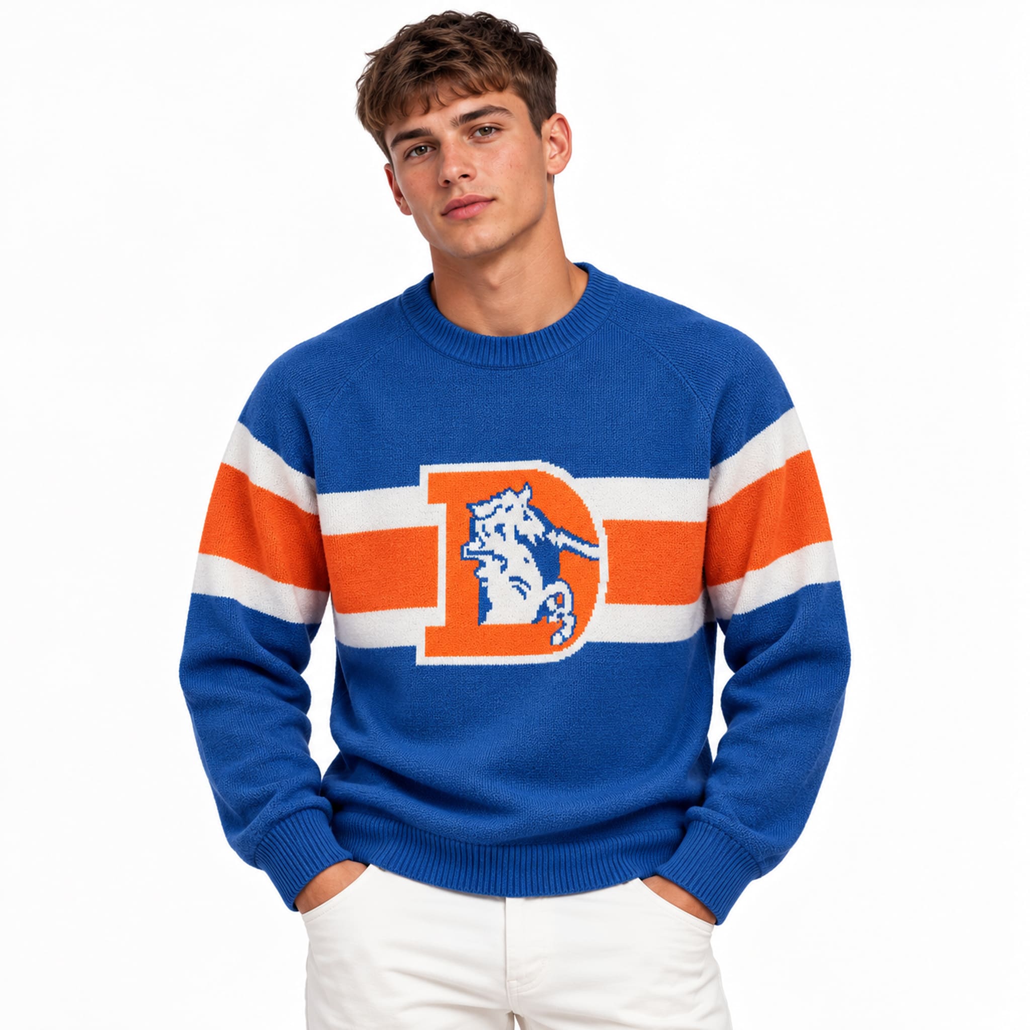 Broncos Throwback Classic 1977 Collection Ugly Sweater 2 Broncos Throwback Classic 1977 Collection Ugly Sweater 2