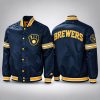 Evan Williams Brewers Varsity Jacket 7 Evan Williams Brewers Varsity Jacket 1