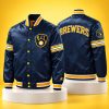 Evan Williams Brewers Varsity Jacket 3