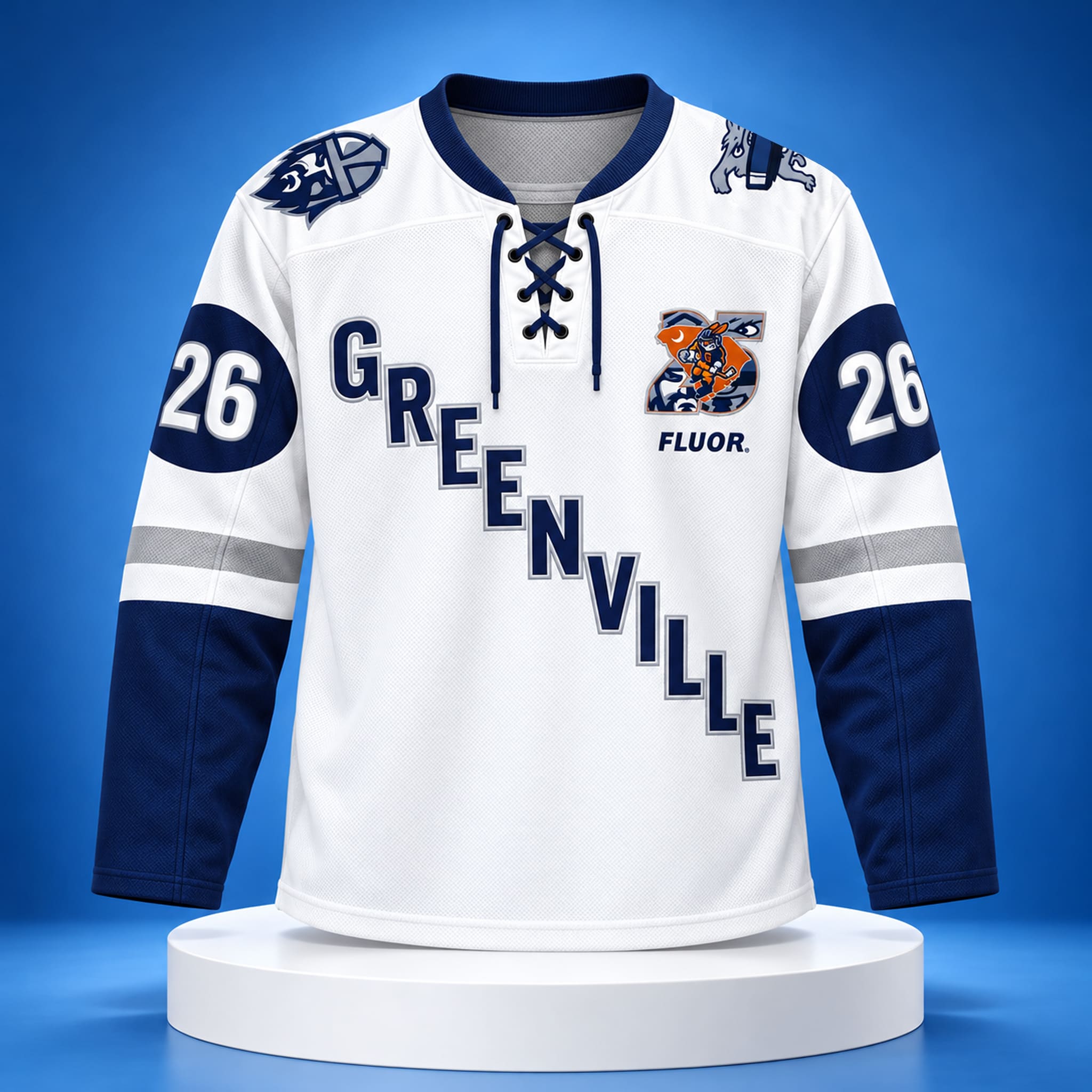 Greenville Swamp Rabbits 25th Season of Greenville Hockey Jersey 1 Greenville Swamp Rabbits 25th Season of Greenville Hockey Jersey 1
