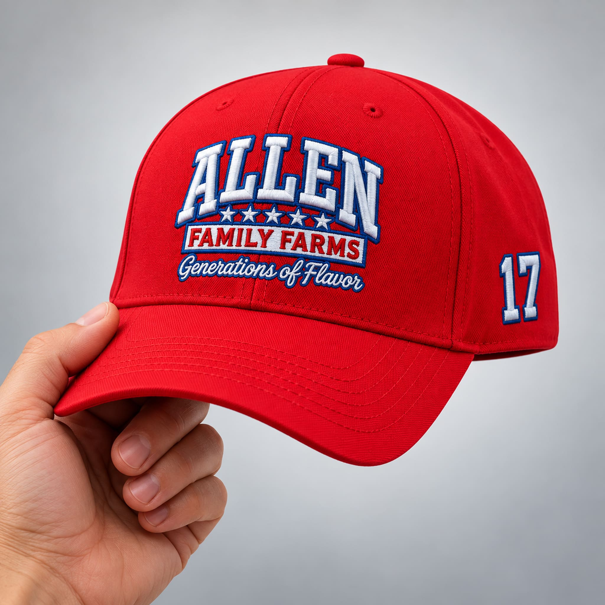 Josh Allen Family Farms Red Hat 1 Josh Allen Family Farms Red Hat 1