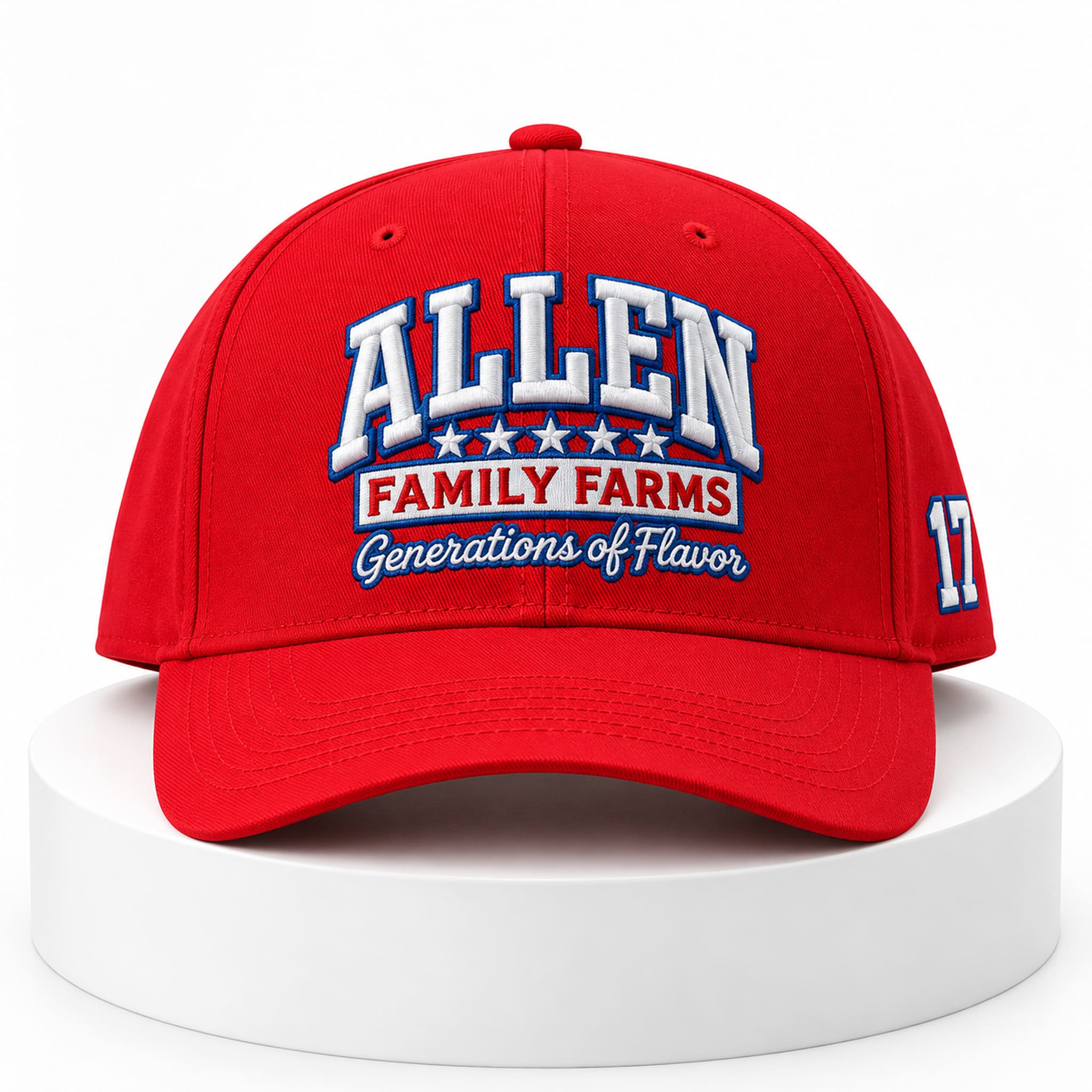 Josh Allen Family Farms Red Hat 3 Josh Allen Family Farms Red Hat 3