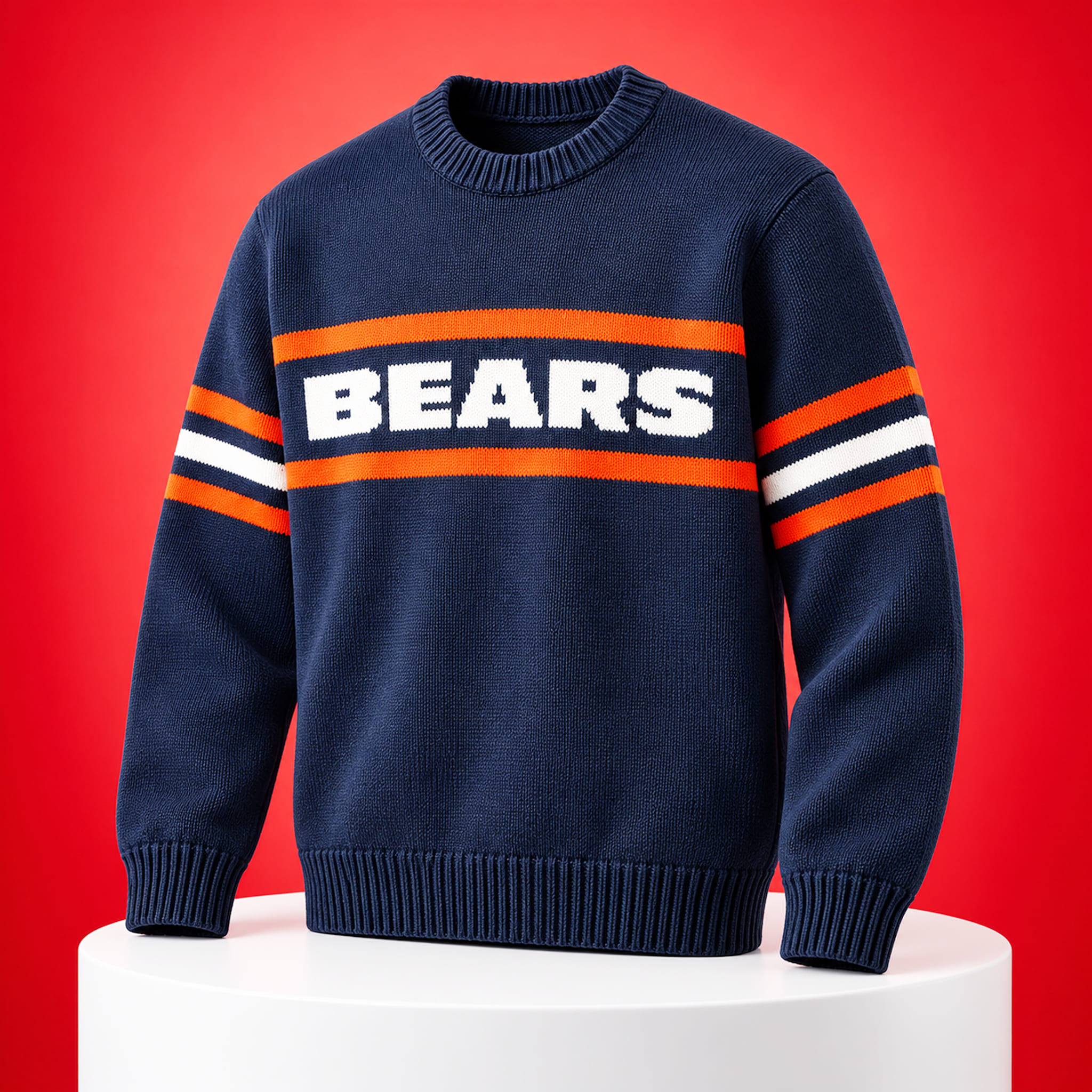 Mike Ditka Bears Vintage Ugly Sweater 1 Mike Ditka Bears Vintage Ugly Sweater 1