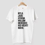Nyla Jade Athena Willow Mercedes Red Velvet Maya Shirt