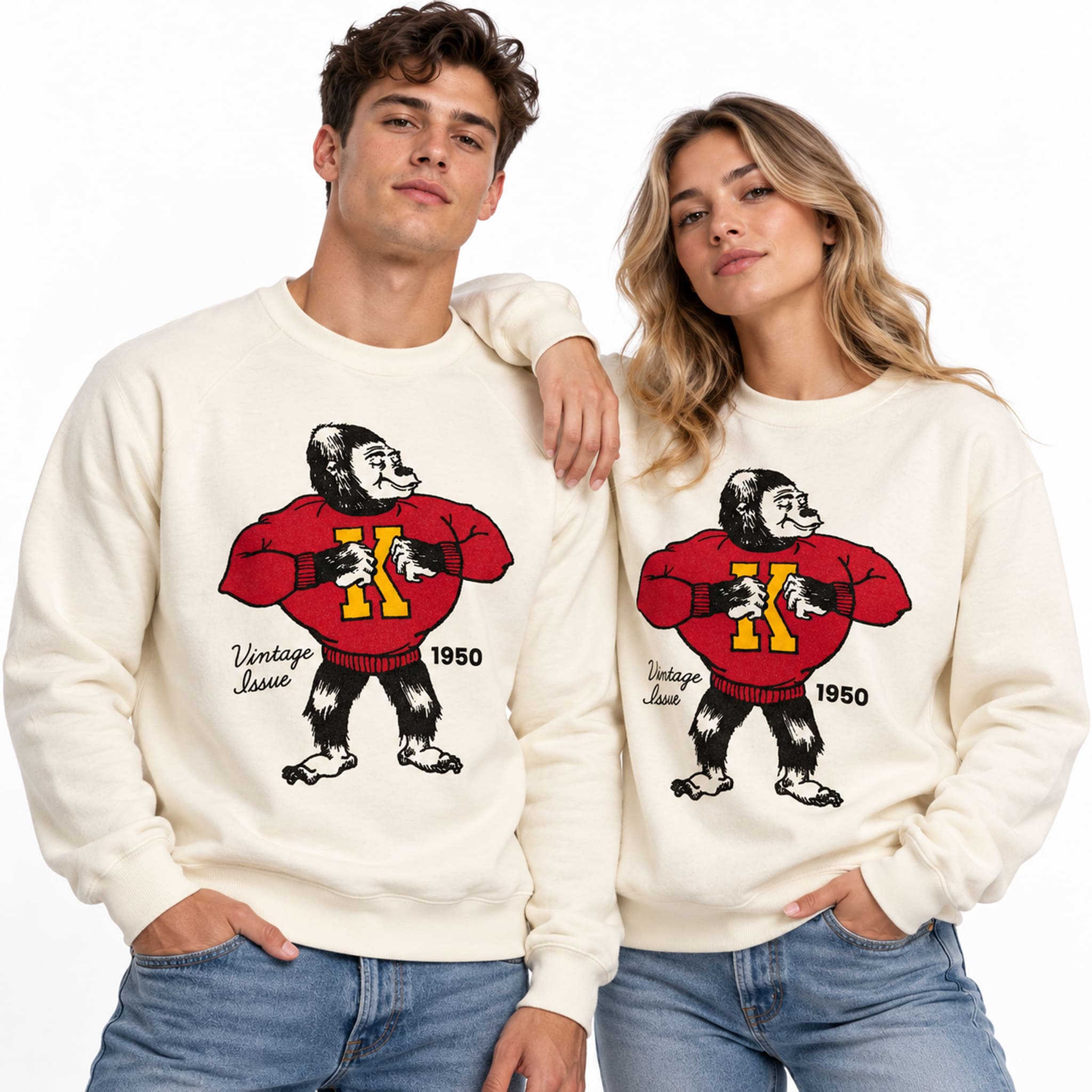 Pittsburg State Gorillas 1950 Vintage Sweatshirt 2 Pittsburg State Gorillas 1950 Vintage Sweatshirt 2