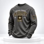 US Army Veteran Waffle Sweater