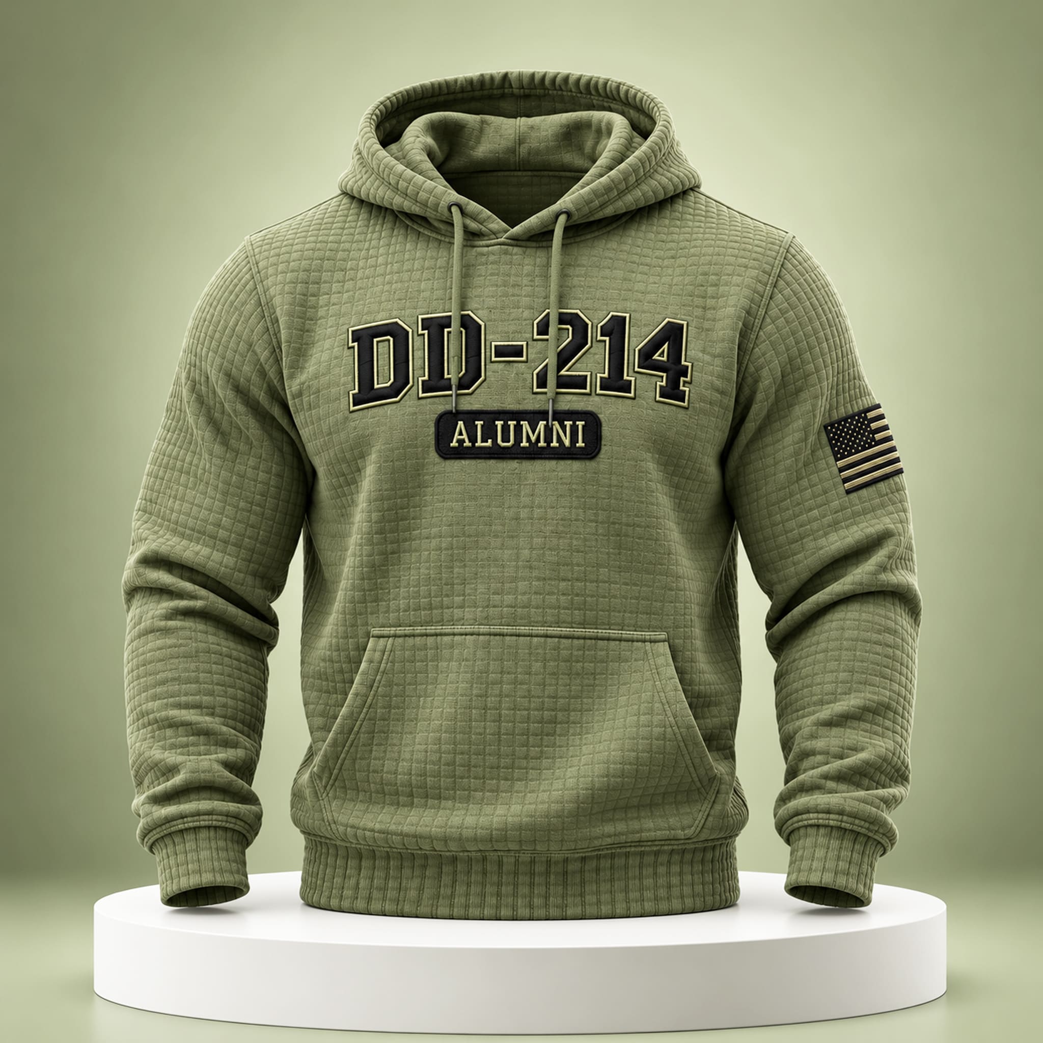 Veteran DD 214 Alumni Waffle Hoodie 1 Veteran DD 214 Alumni Waffle Hoodie 1