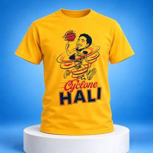 2026 Tyrese Haliburton Cyclone Hali Gold Out Shirt 1