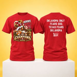 2026 Red River Rivalry Sooners Golden Hat Champions Shirt 1